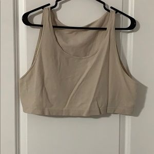 Beige crop top